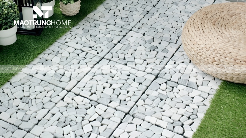 Gạch giả sỏi, giả cỏ (Mẫu 3)