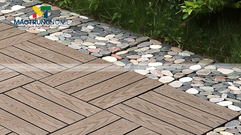 Gạch giả sỏi, giả cỏ (Mẫu 5)