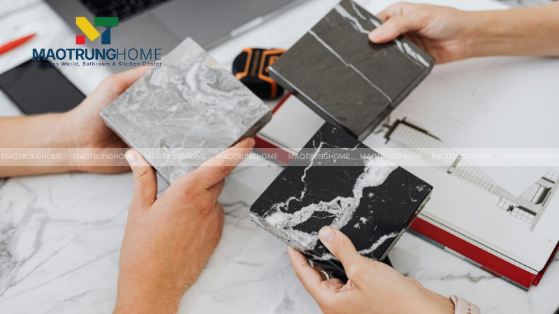 Gạch ốp lát có sự đa dạng về mẫu mã