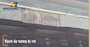 Gạch ốp tường bị rơi