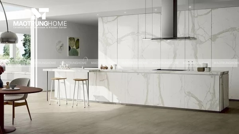 Ốp tường khu vực bếp