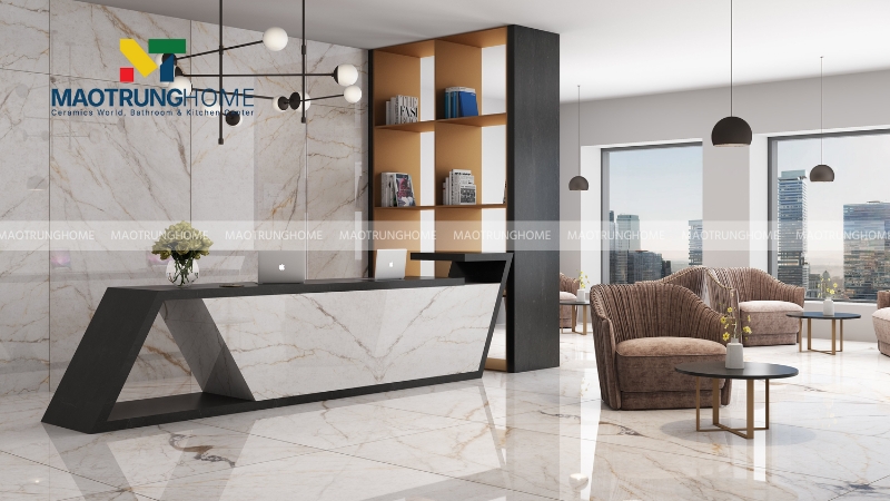 Ốp tường phòng khách và sảnh lớn