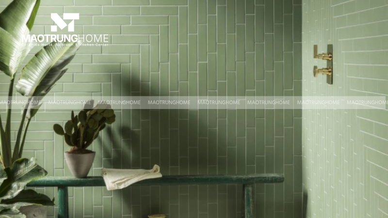 Gạch thẻ màu xanh lá cây