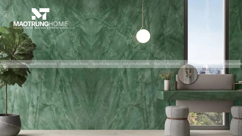 Gạch vân đá (marble) màu xanh lá cây
