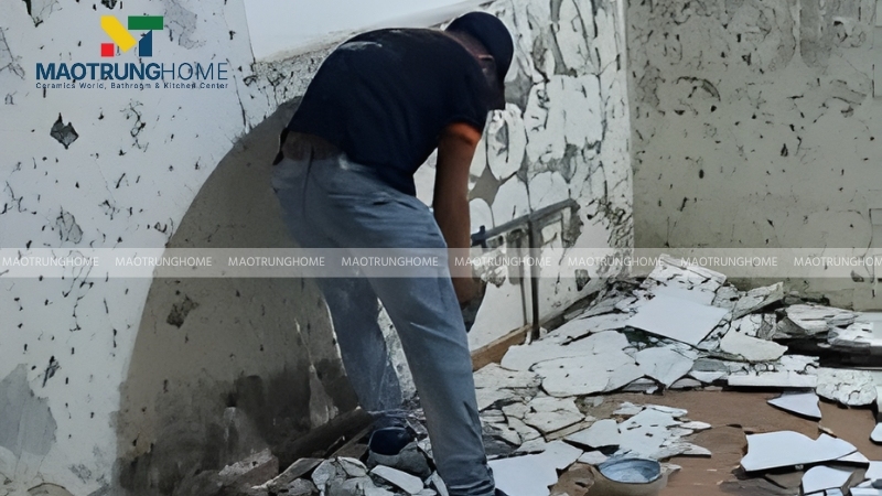 Thi công gạch xương cá phức tạp hơn ốp thẳng