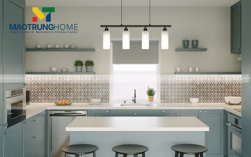 Gạch mosaic, gạch vảy cá mang lại sự độc đáo