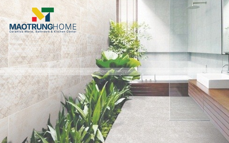 Phối màu gạch hài hòa với phong cách tổng thể
