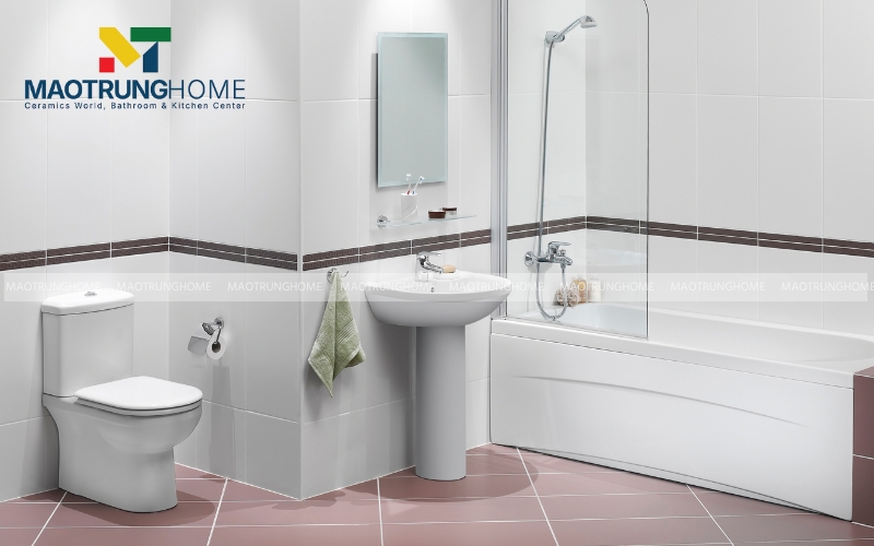 Nhà vệ sinh có ngăn chia khu vực khô và ướt