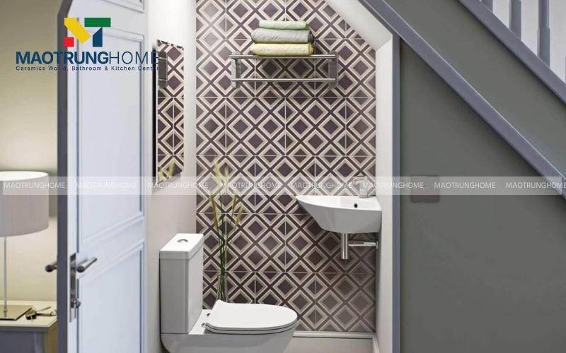 Mẫu thiết kế nhà vệ sinh dưới gầm cầu thang