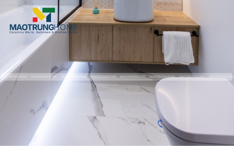 Bố cục nhà vệ sinh hình chữ nhật tối ưu cho không gian hẹp