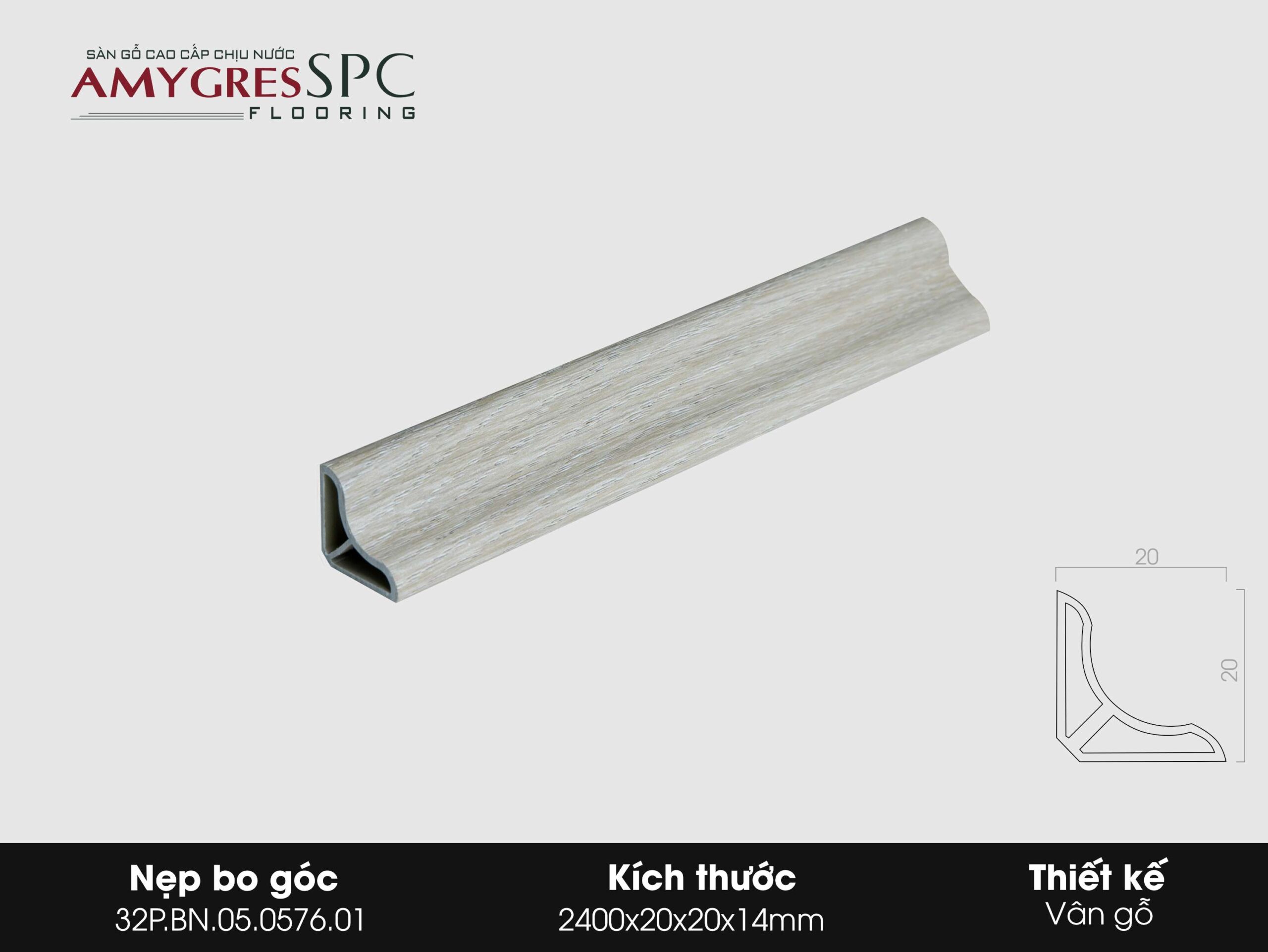 Phụ kiện Amygres SPC 240 Nẹp bo góc 32P.BN.05.0576.01