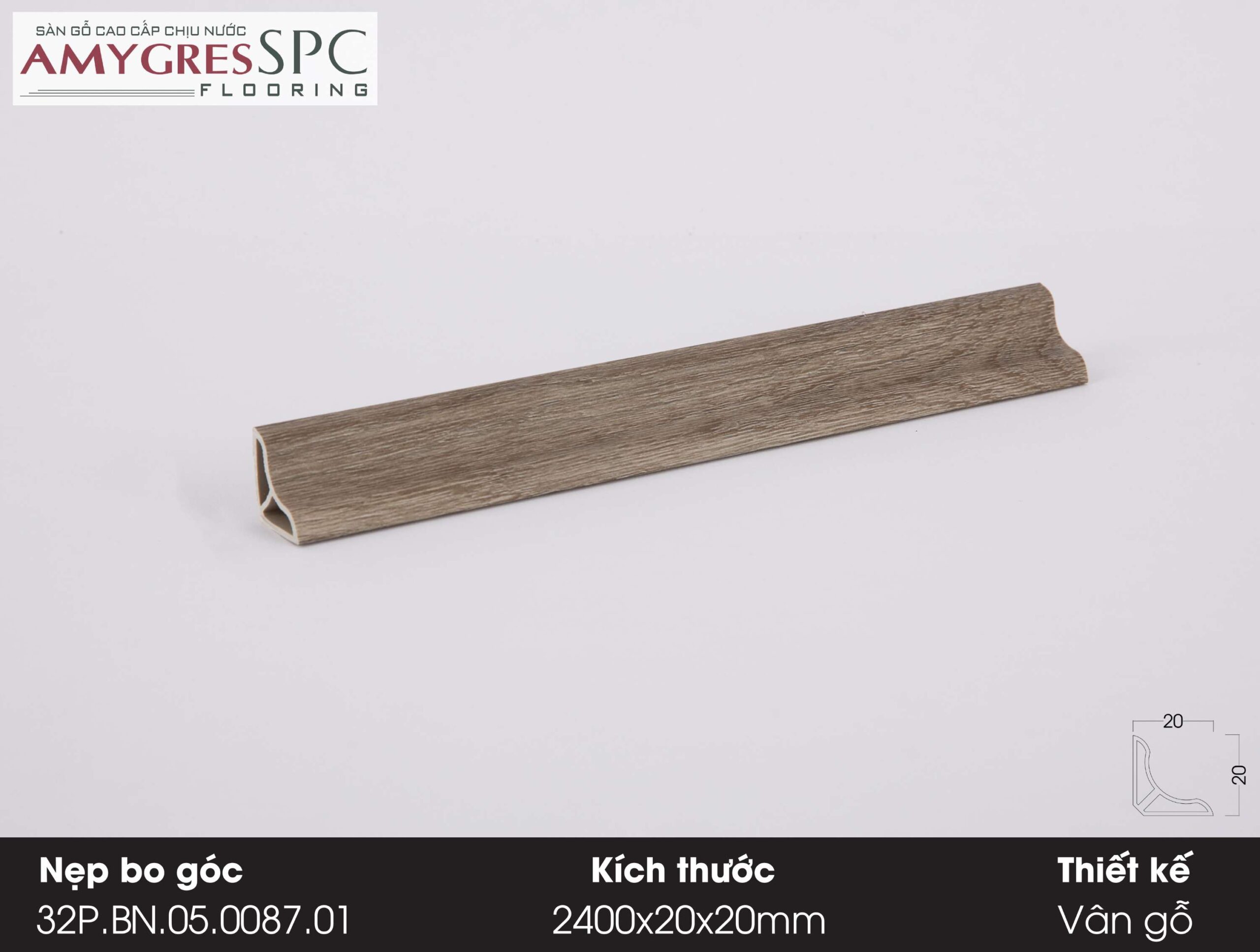 Phụ kiện AMYGRES SPC 1400x20 Nẹp bo góc 32P.BN.05.0087.01