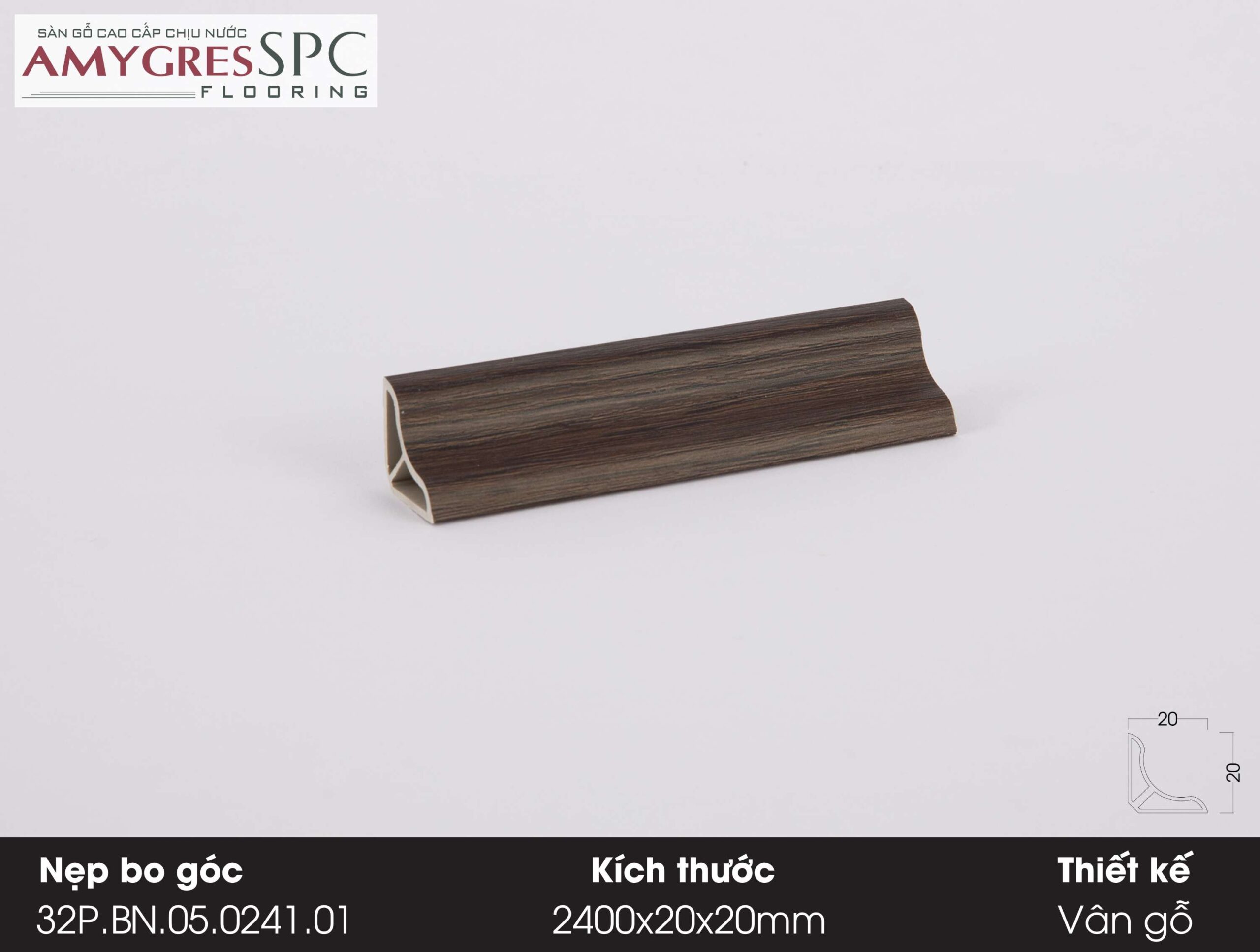 Phụ kiện AMYGRES SPC 1400x20 Nẹp bo góc 32P.BN.05.0241.01