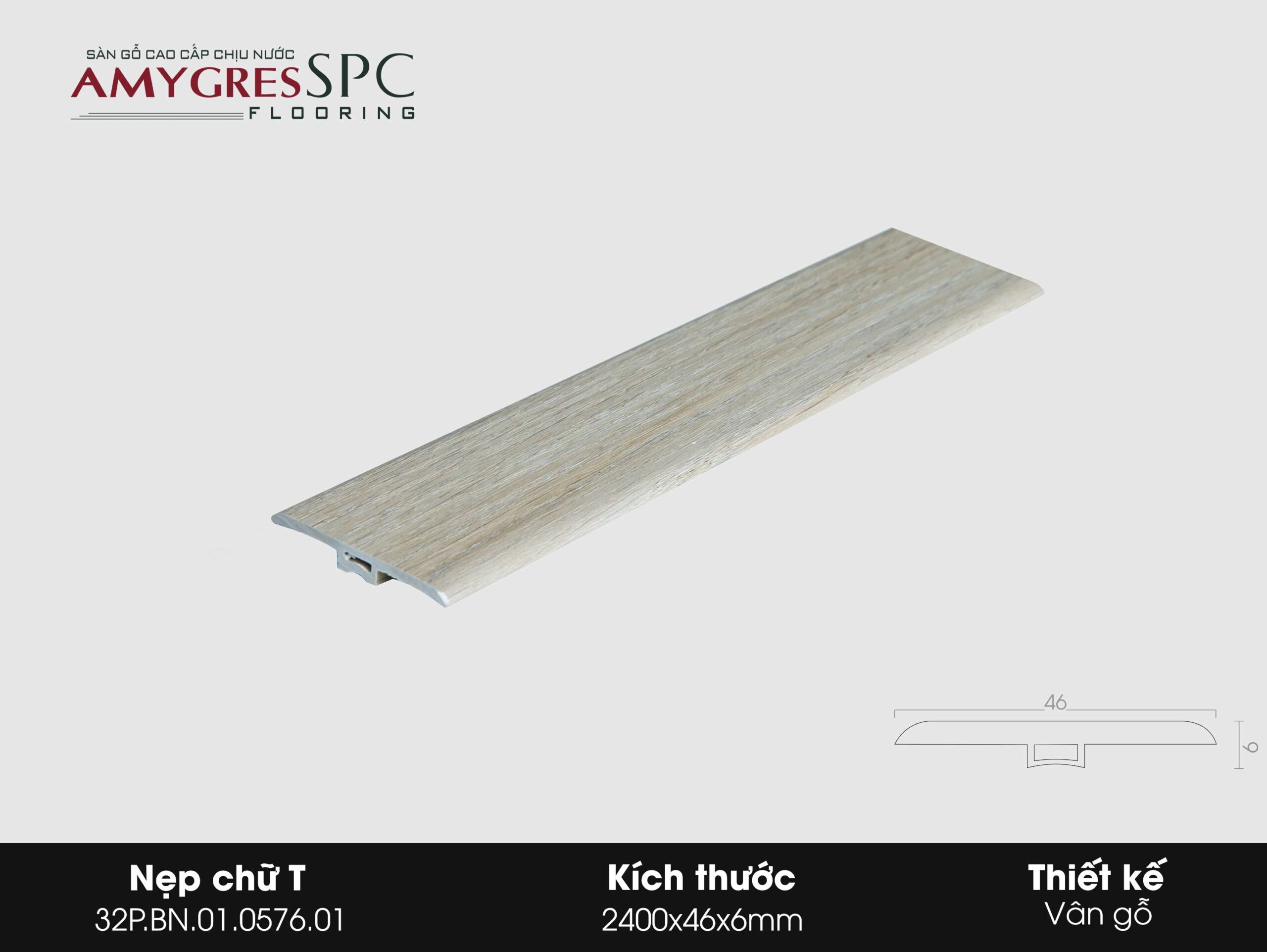 Phụ kiện AMYGRES SPC 2400x46 Nẹp chữ T 32P.BN.01.0576.01