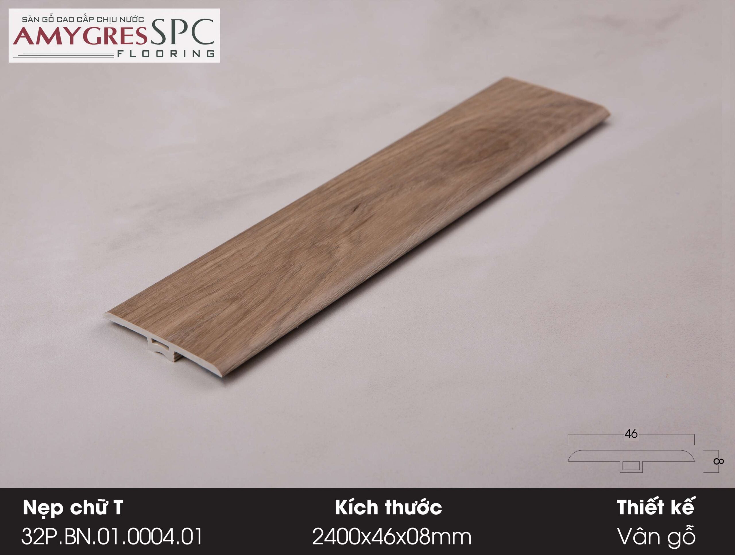 Phụ kiện AMYGRES SPC 1400x46 Nẹp chữ T 32P.BN.01.0004.01