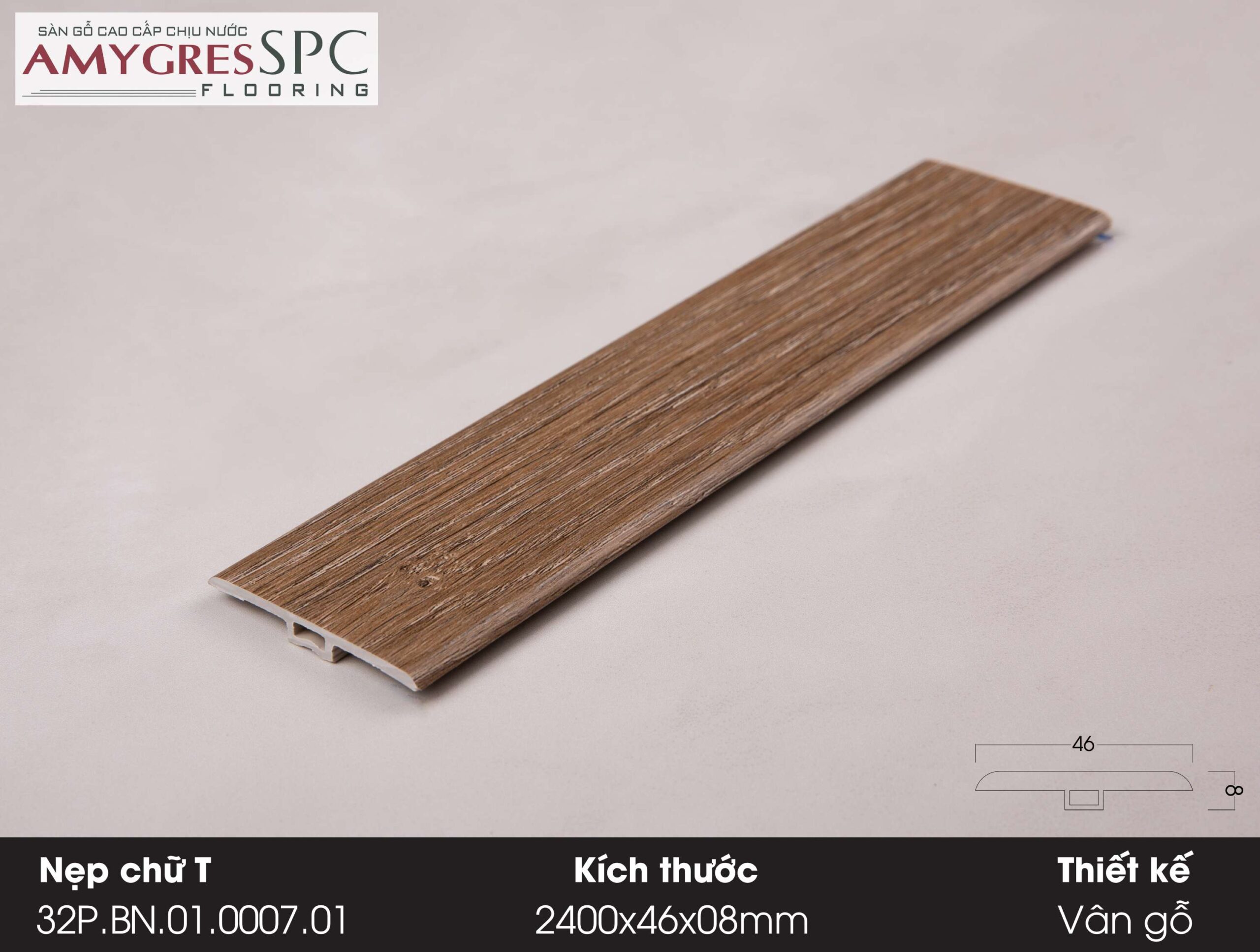 Phụ kiện AMYGRES SPC 1400x46 Nẹp chữ T 32P.BN.01.0007.01