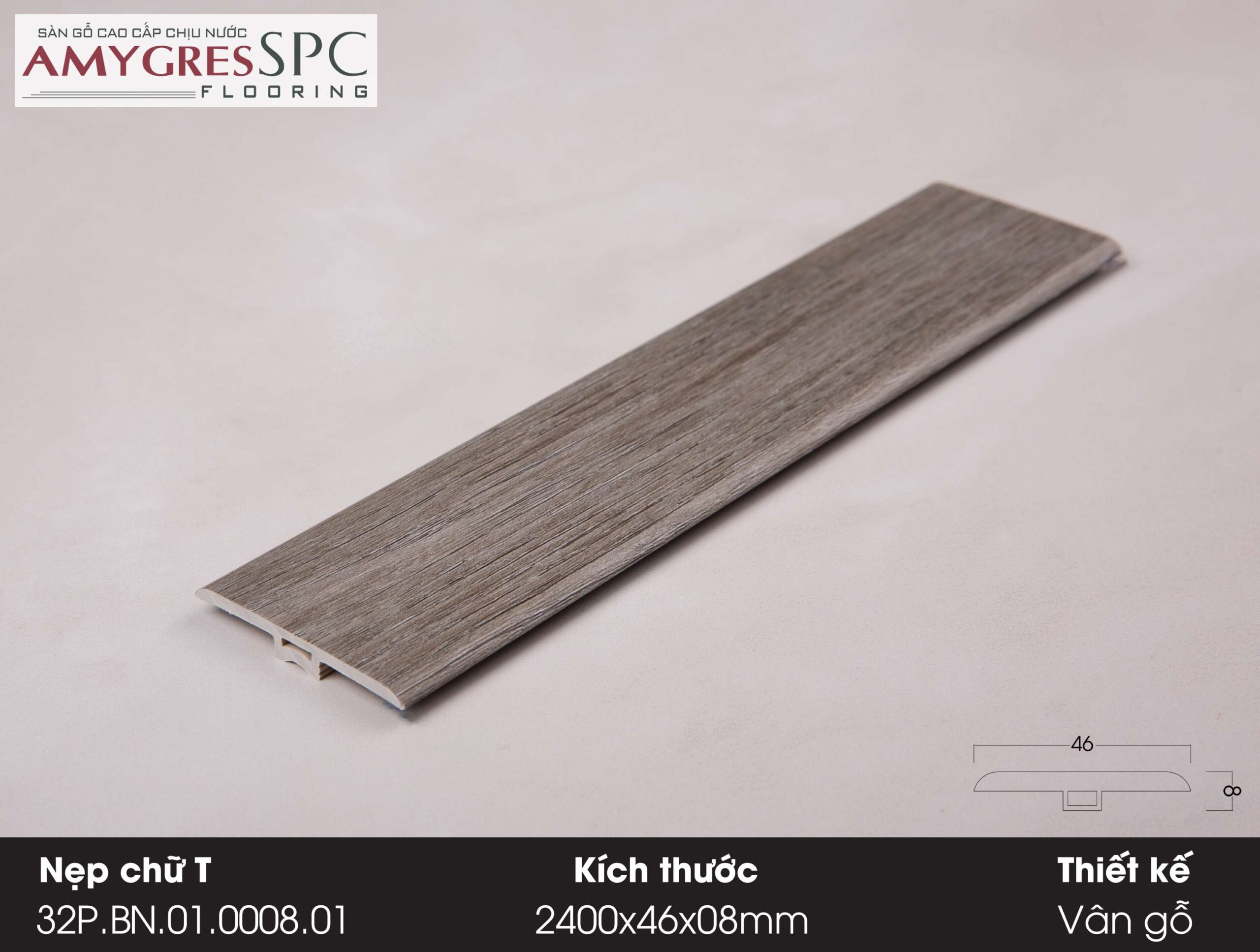 Phụ kiện AMYGRES SPC 1400x46 Nẹp chữ T 32P.BN.01.0008.01