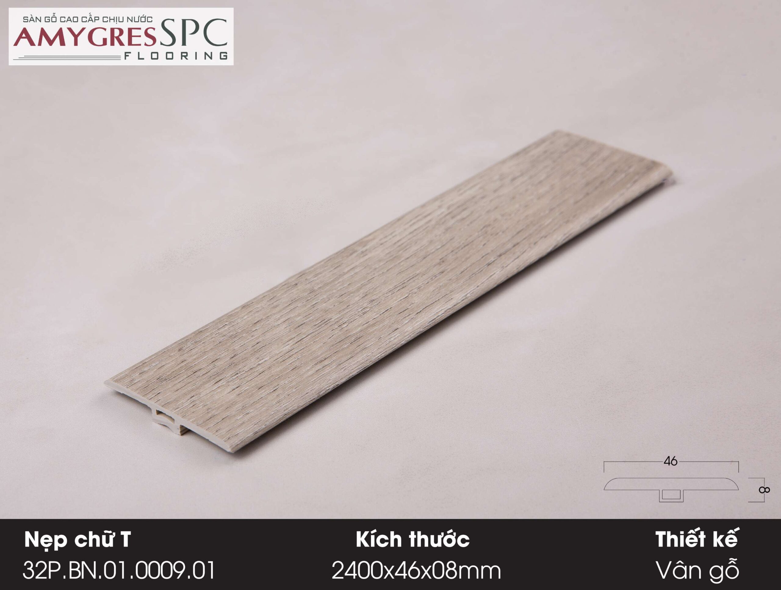 Phụ kiện AMYGRES SPC 1400x46 Nẹp chữ T 32P.BN.01.0009.01