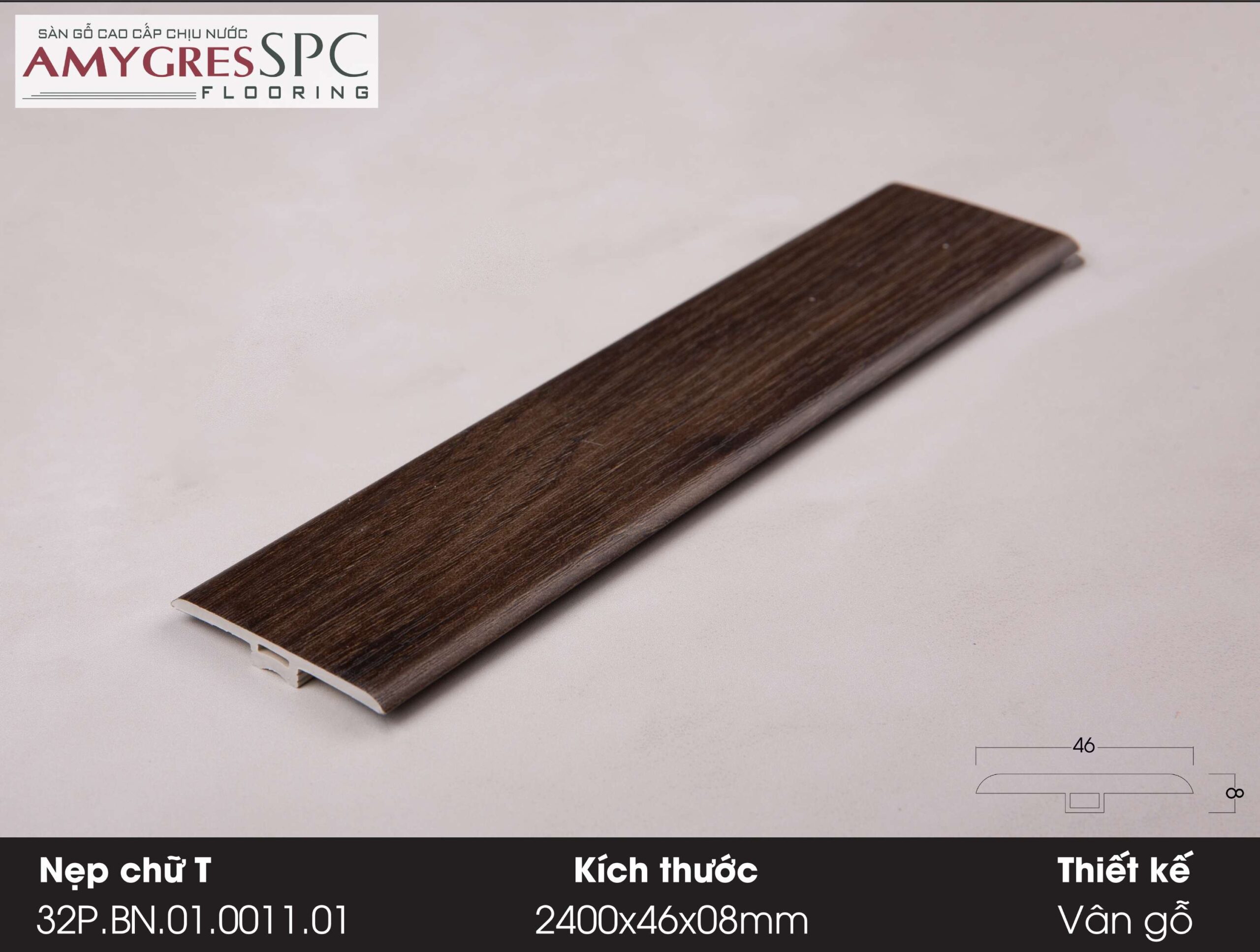 Phụ kiện AMYGRES SPC 1400x46 Nẹp chữ T 32P.BN.01.0011.01