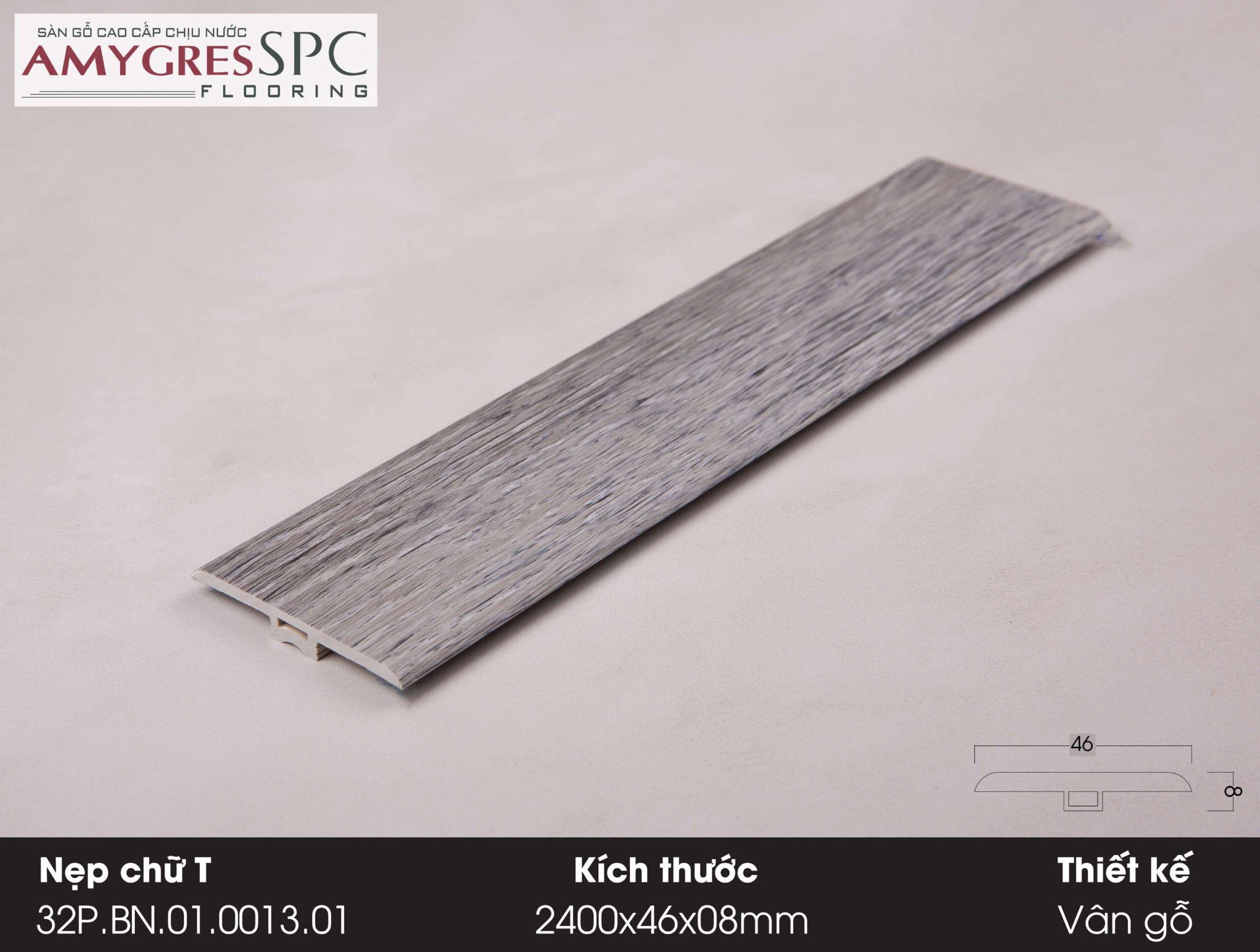 Phụ kiện AMYGRES SPC 1400x46 Nẹp chữ T 32P.BN.01.0013.01