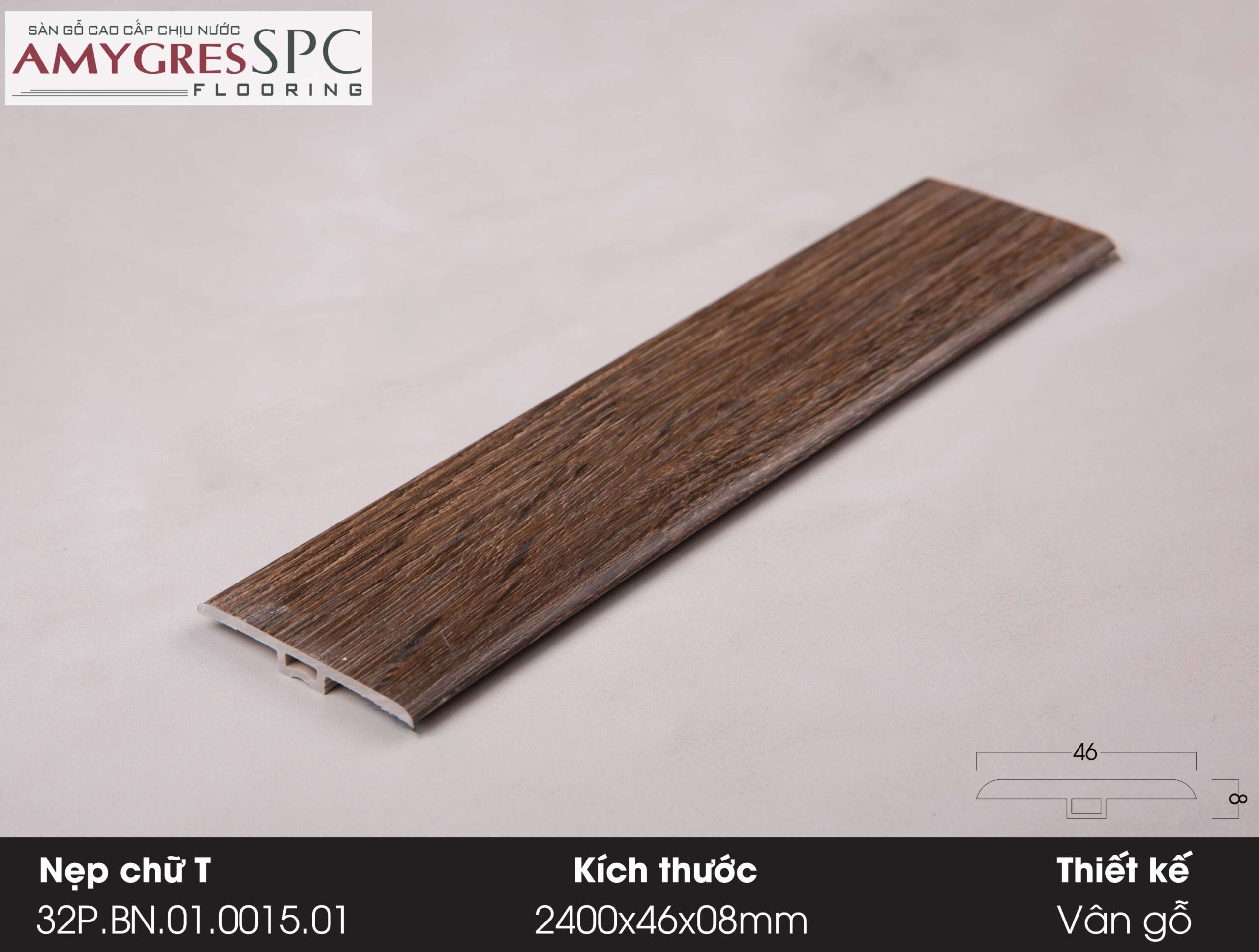 Phụ kiện AMYGRES SPC 1400x46 Nẹp chữ T 32P.BN.01.0015.01