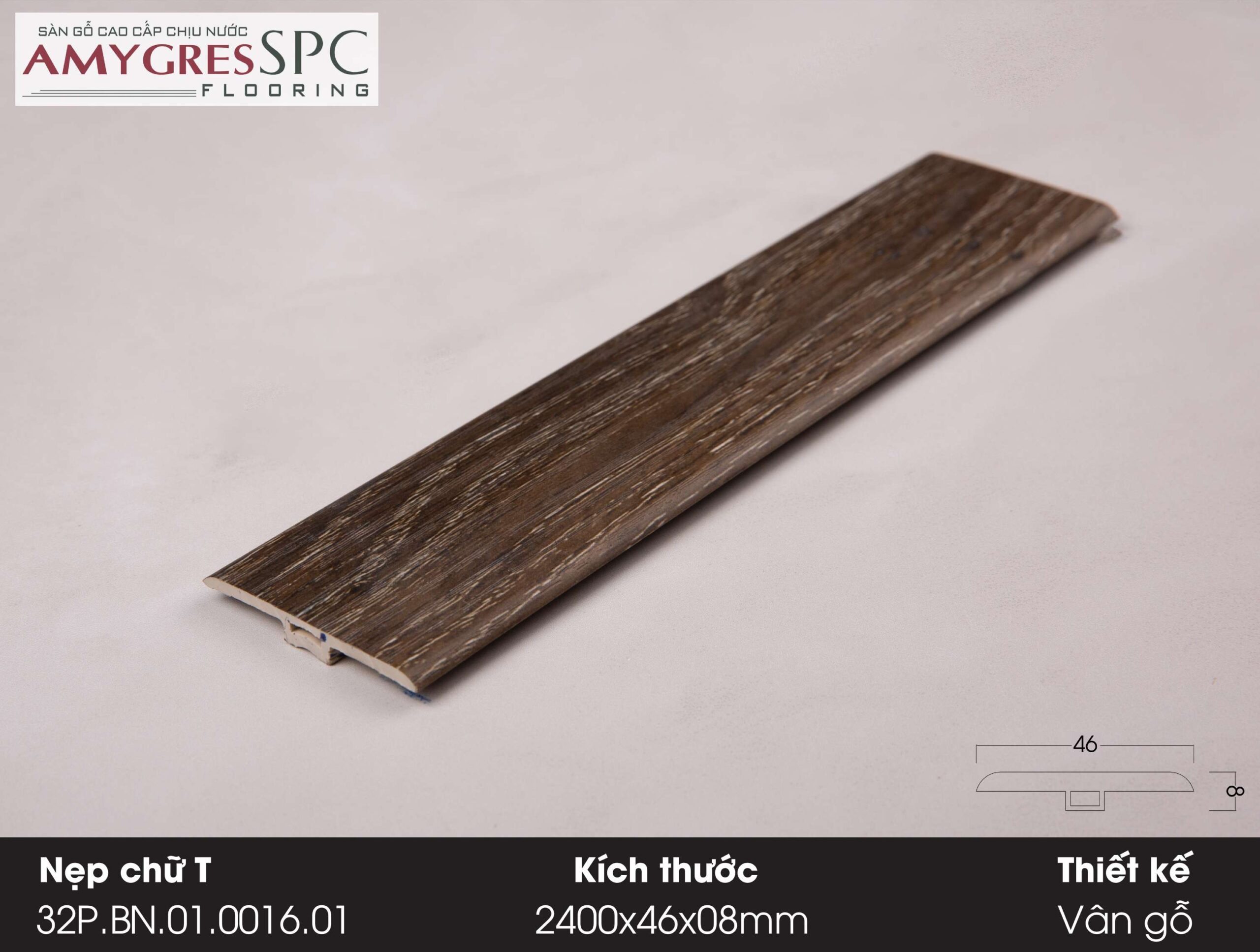 Phụ kiện AMYGRES SPC 1400x46 Nẹp chữ T 32P.BN.01.0016.01