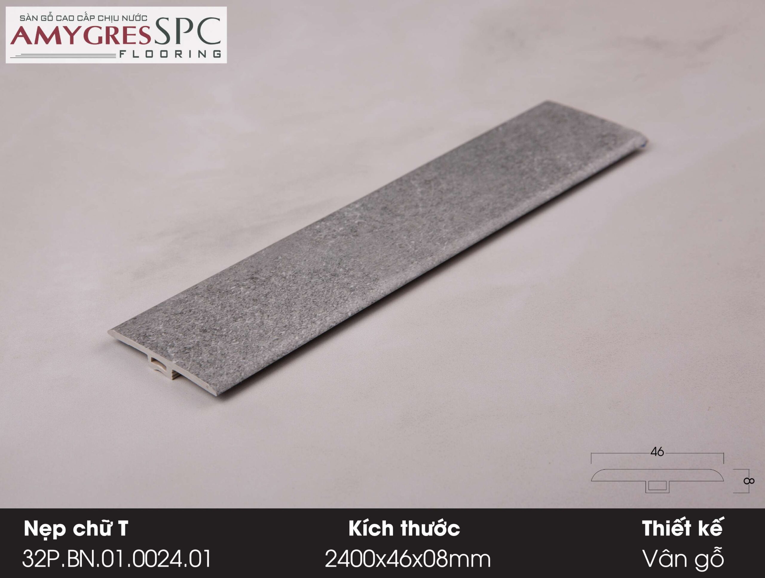 Phụ kiện AMYGRES SPC 1400x46 Nẹp chữ T 32P.BN.01.0024.01