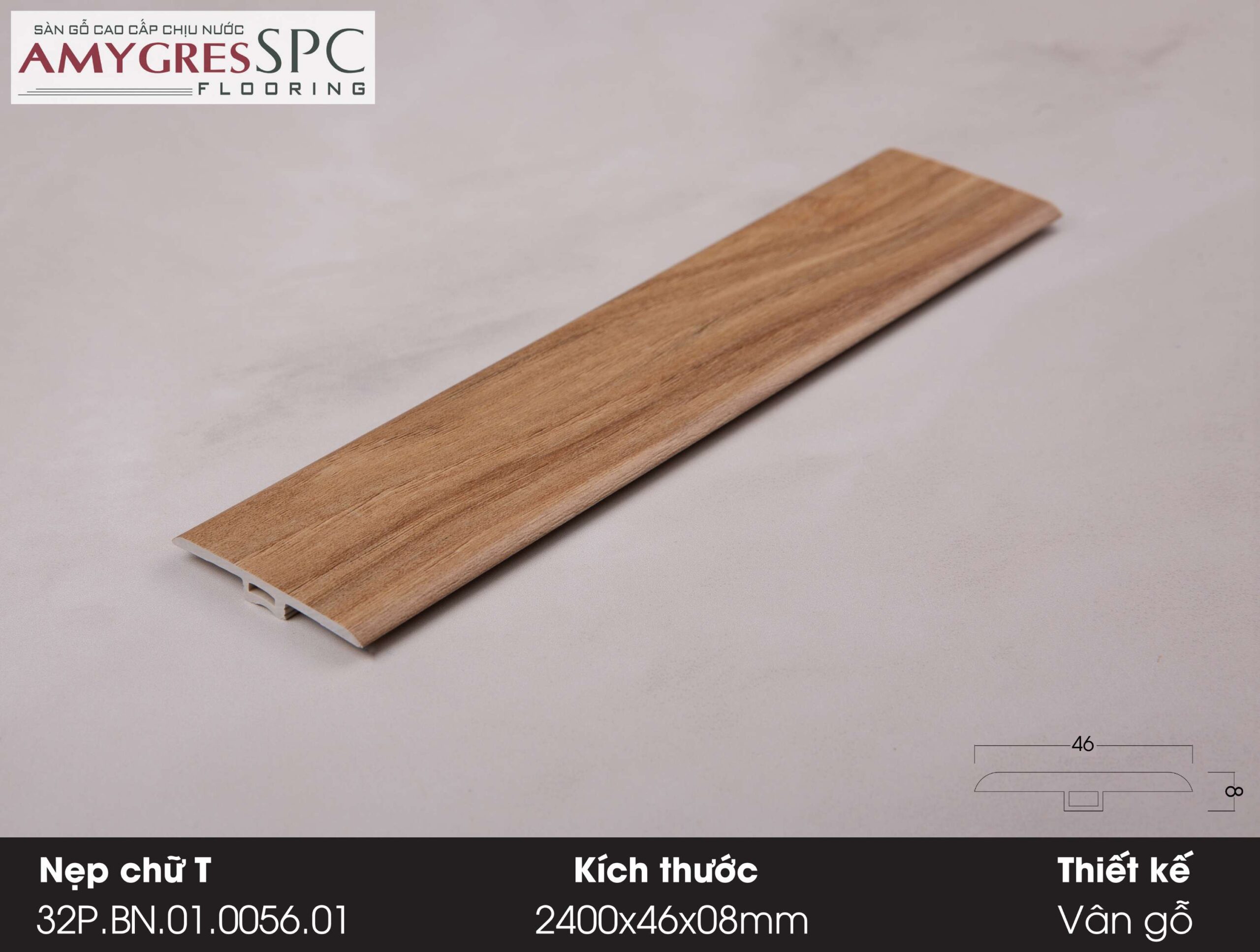 Phụ kiện AMYGRES SPC 1400x46 Nẹp chữ T 32P.BN.01.0056.01