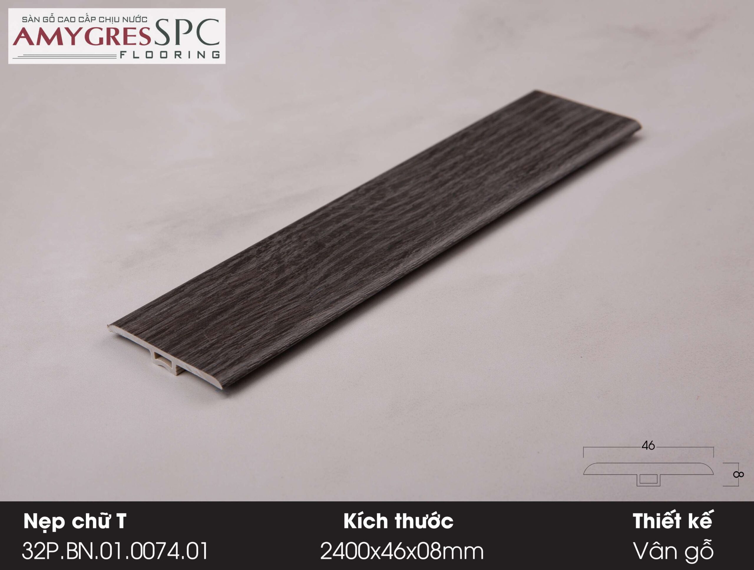 Phụ kiện AMYGRES SPC 1400x46 Nẹp chữ T 32P.BN.01.0074.01