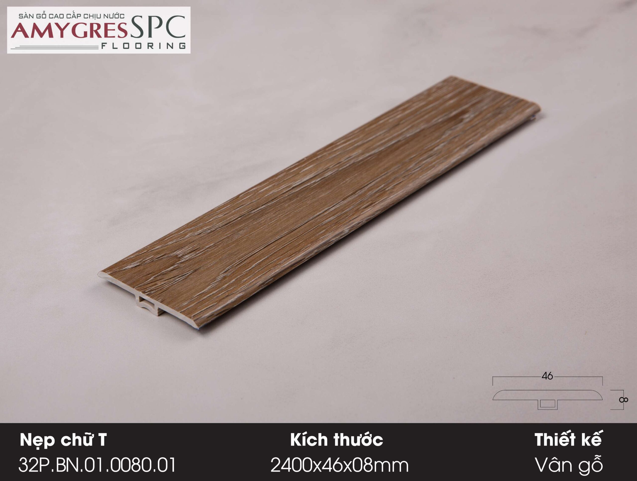 Phụ kiện AMYGRES SPC 1400x46 Nẹp chữ T 32P.BN.01.0080.01