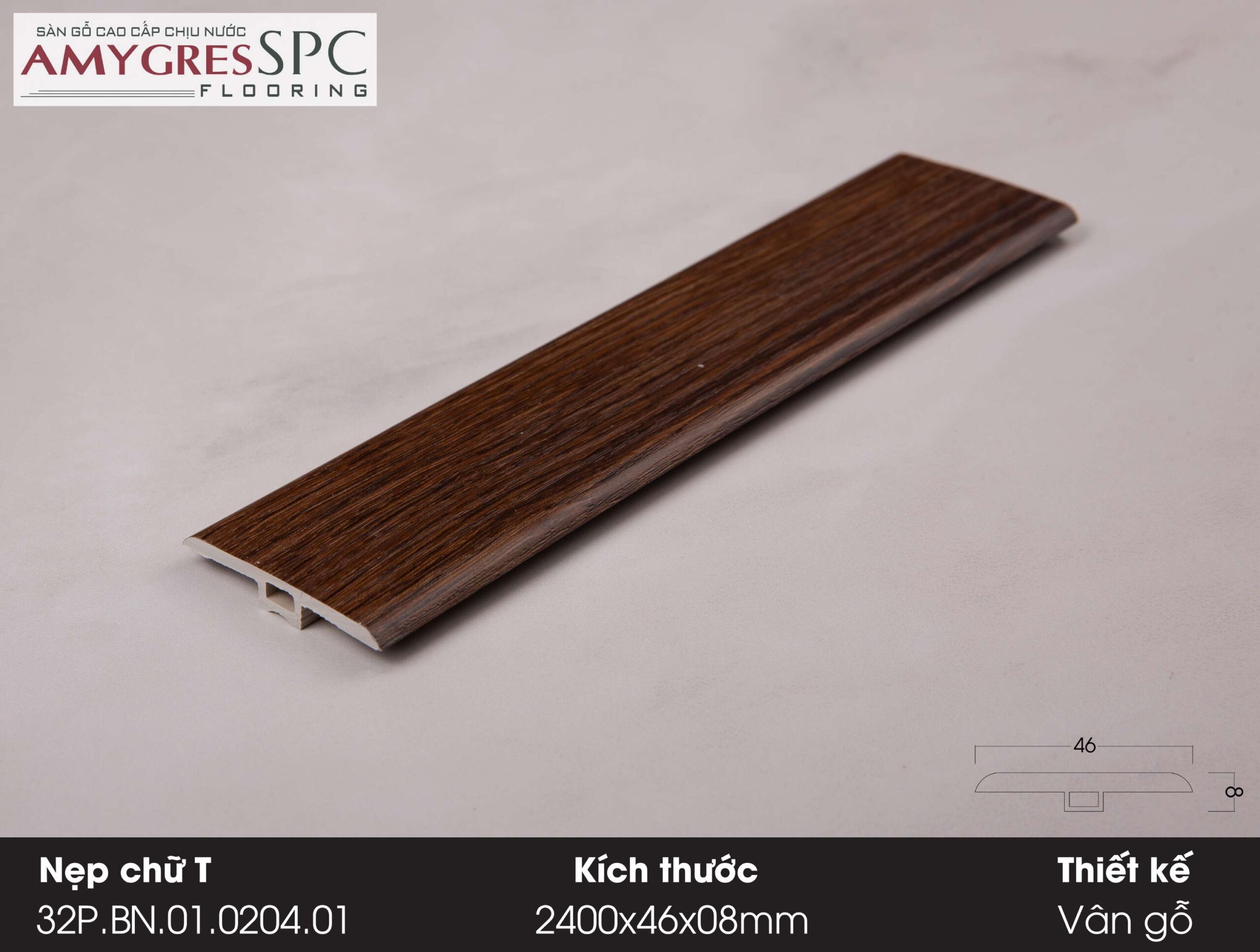 Phụ kiện AMYGRES SPC 1400x46 Nẹp chữ T 32P.BN.01.0204.01