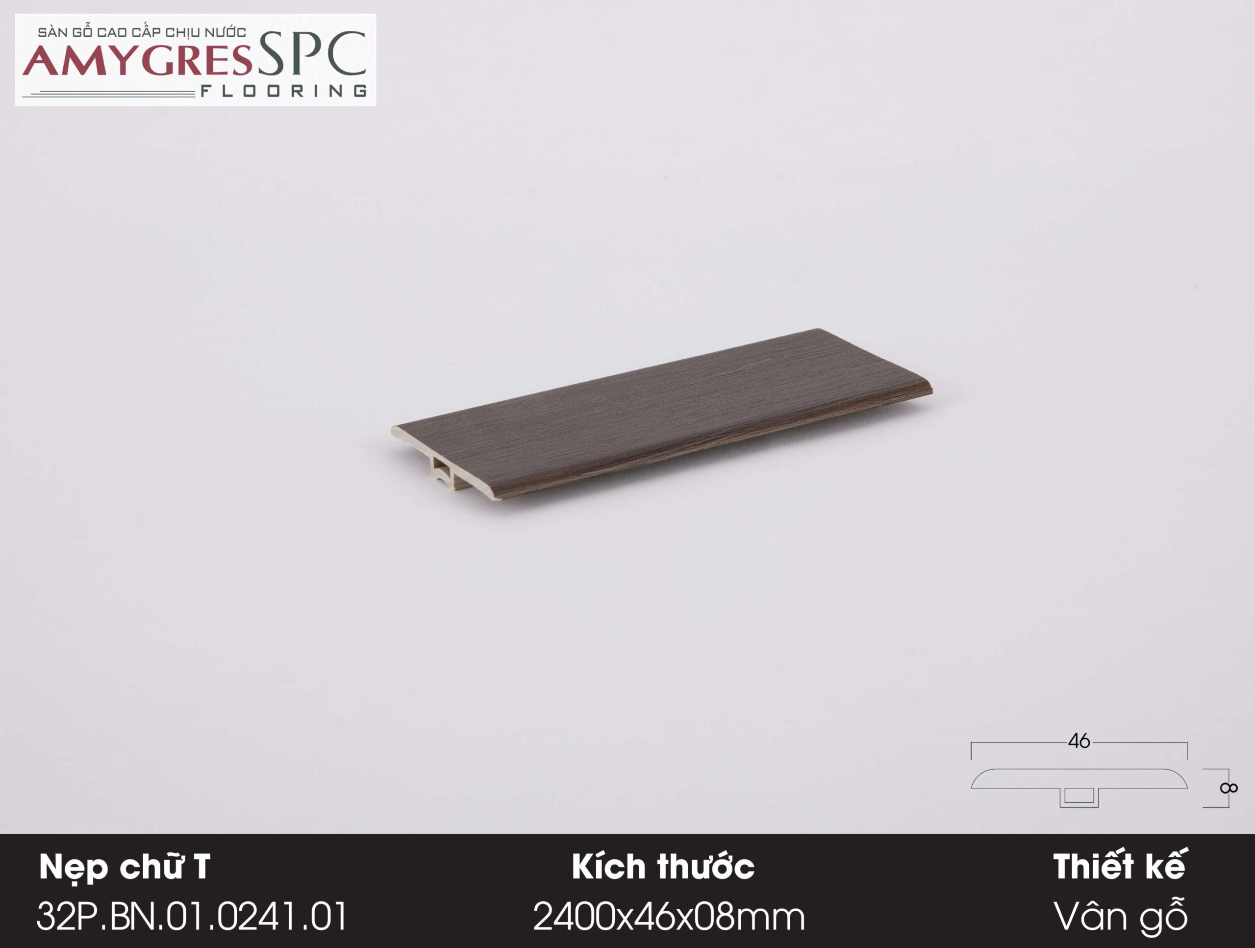 Phụ kiện AMYGRES SPC 1400x46 Nẹp chữ T 32P.BN.01.0241.01