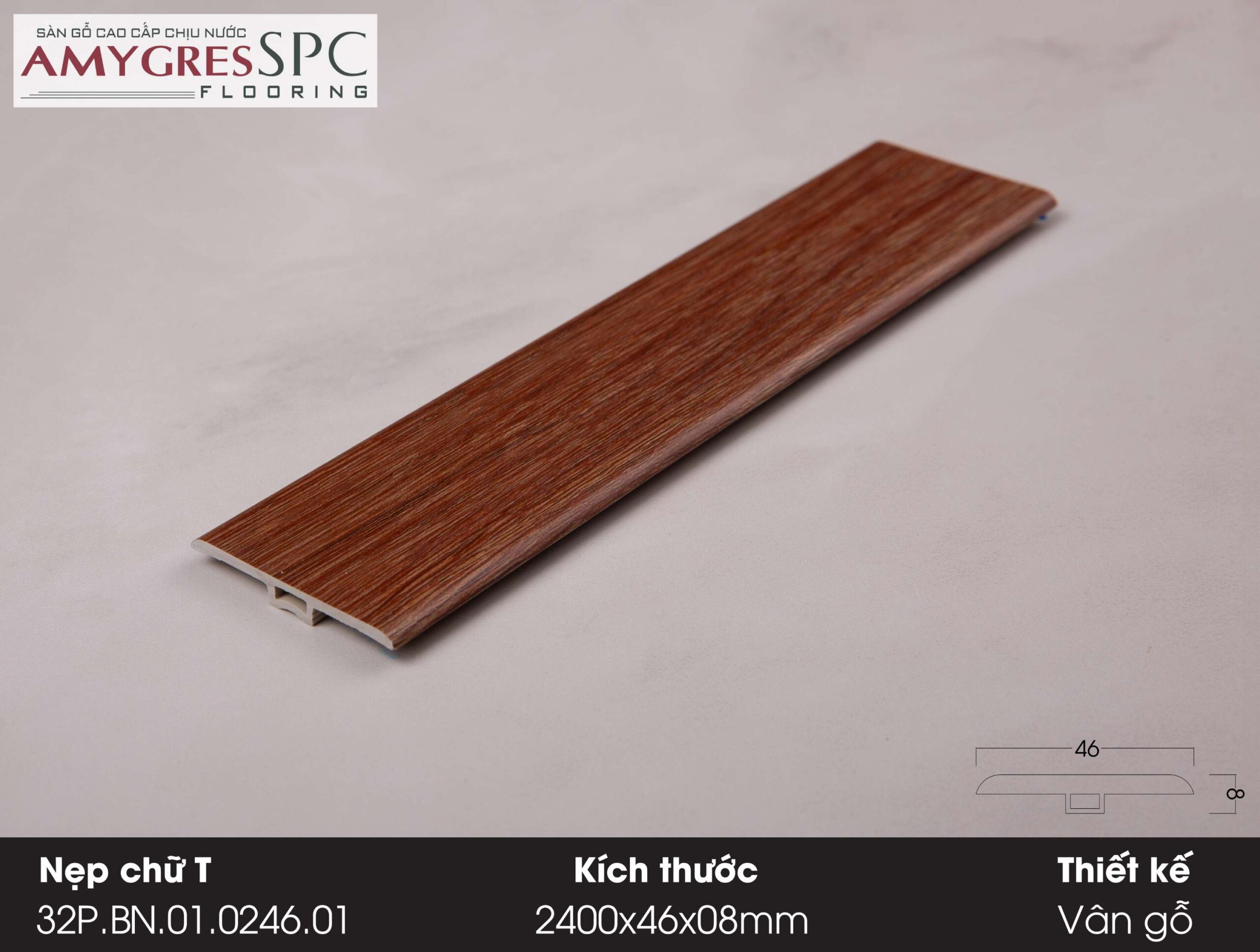 Phụ kiện AMYGRES SPC 1400x46 Nẹp chữ T 32P.BN.01.0246.01