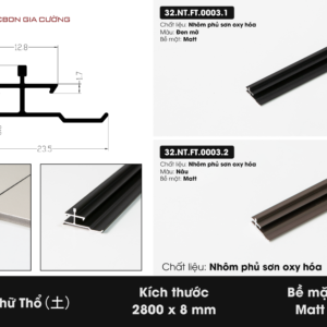 Phụ kiện 2800 Nẹp chữ thổ (土) 32.NT.FT.0003.1