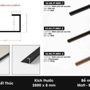 Phụ kiện 2800 Nẹp kết thúc 32.NK.FT.0001.1