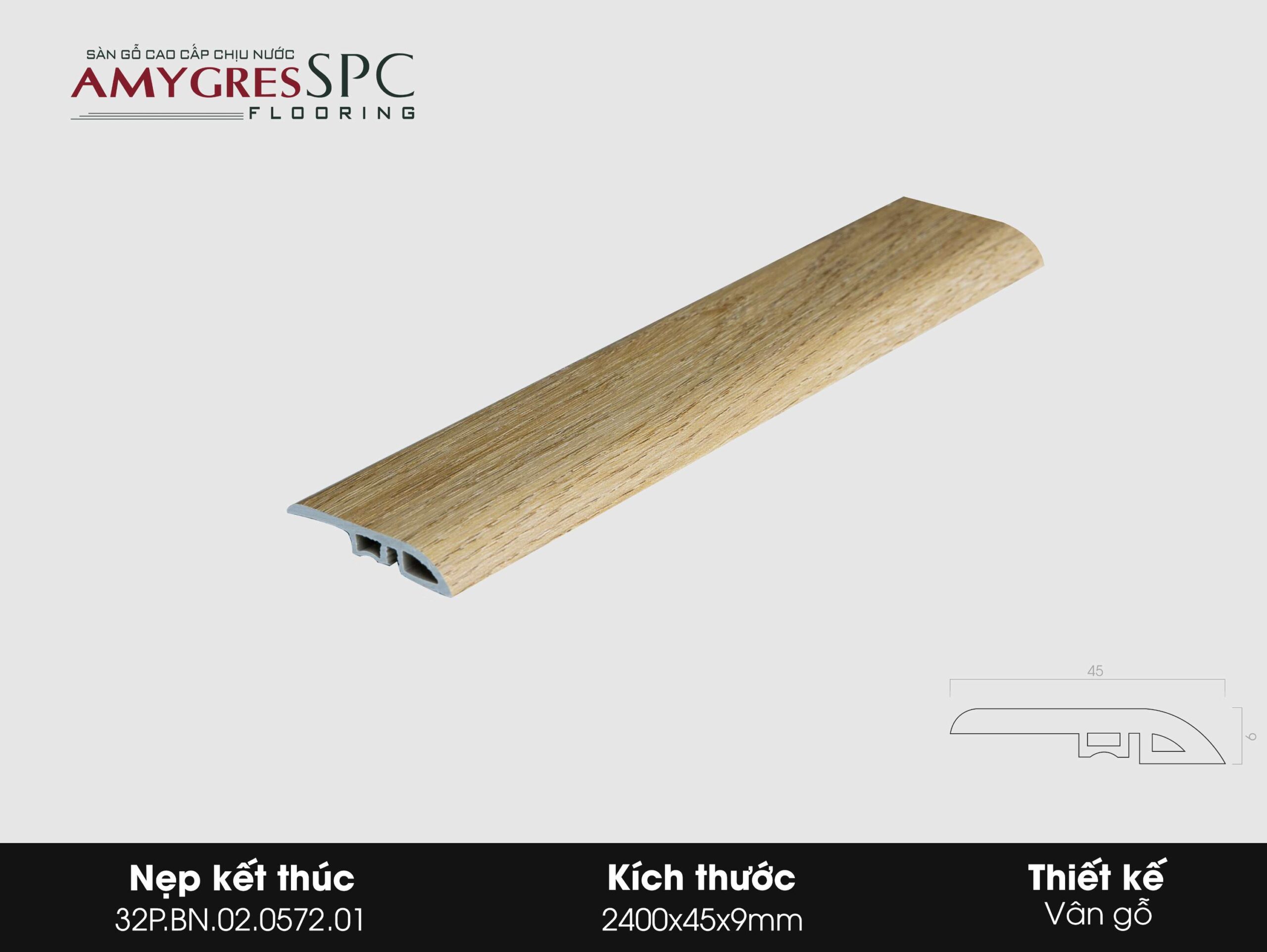 Phụ kiện AMYGRES SPC 2400x45 Nẹp kết thúc 32P.BN.02.0572.01