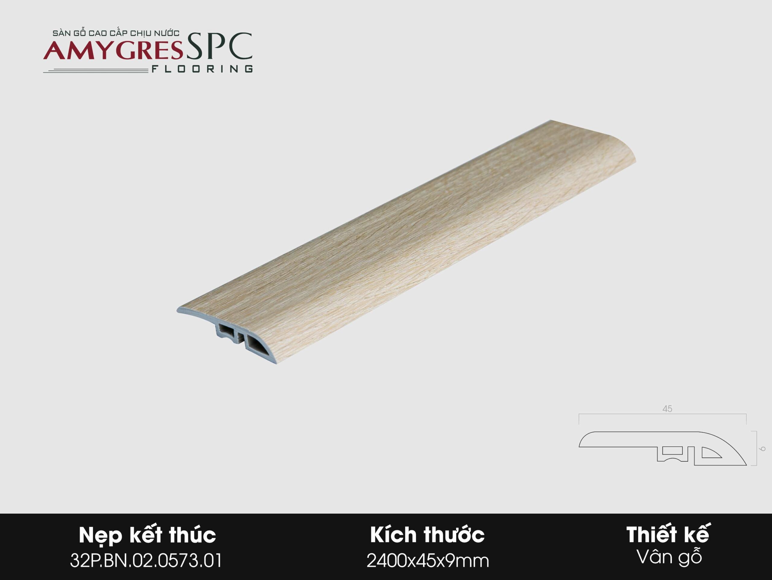 Phụ kiện AMYGRES SPC 2400x45 Nẹp kết thúc 32P.BN.02.0573.01