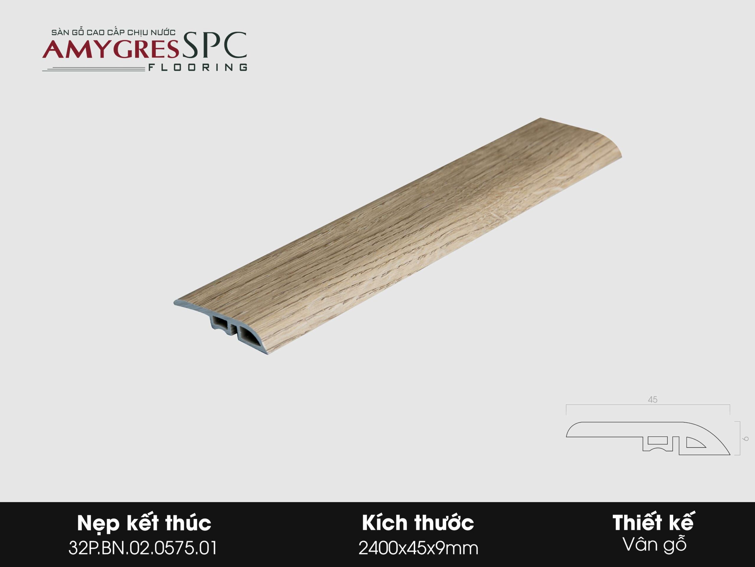 Phụ kiện AMYGRES SPC 2400x45 Nẹp kết thúc 32P.BN.02.0575.01