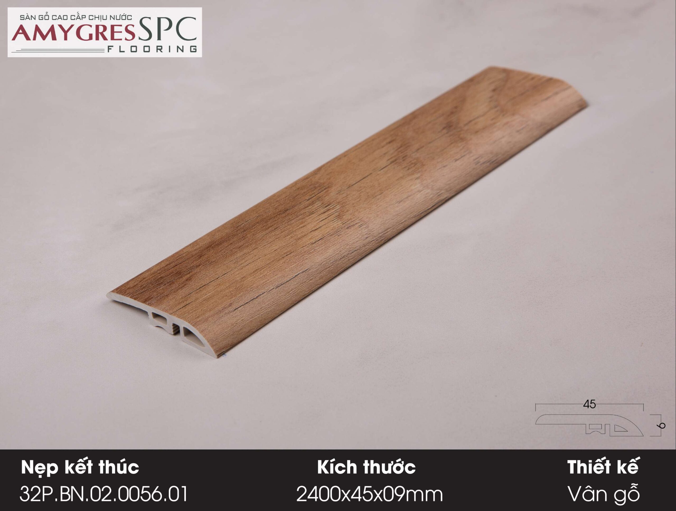 Phụ kiện AMYGRES SPC 1400x45 Nẹp kết thúc 32P.BN.02.0056.01