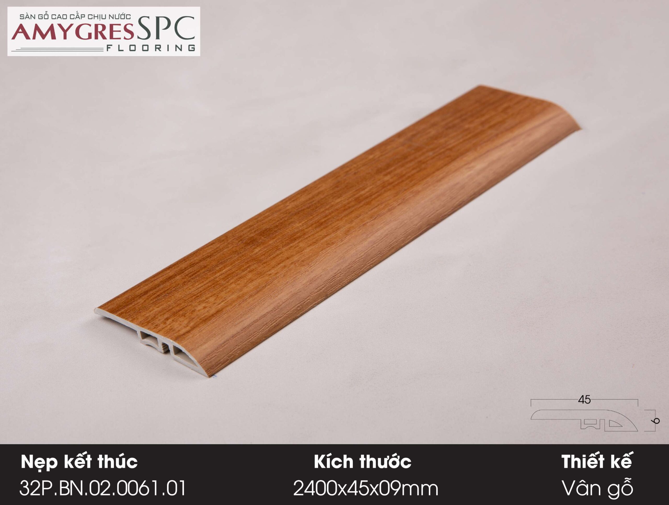 Phụ kiện AMYGRES SPC 1400x45 Nẹp kết thúc 32P.BN.02.0061.01