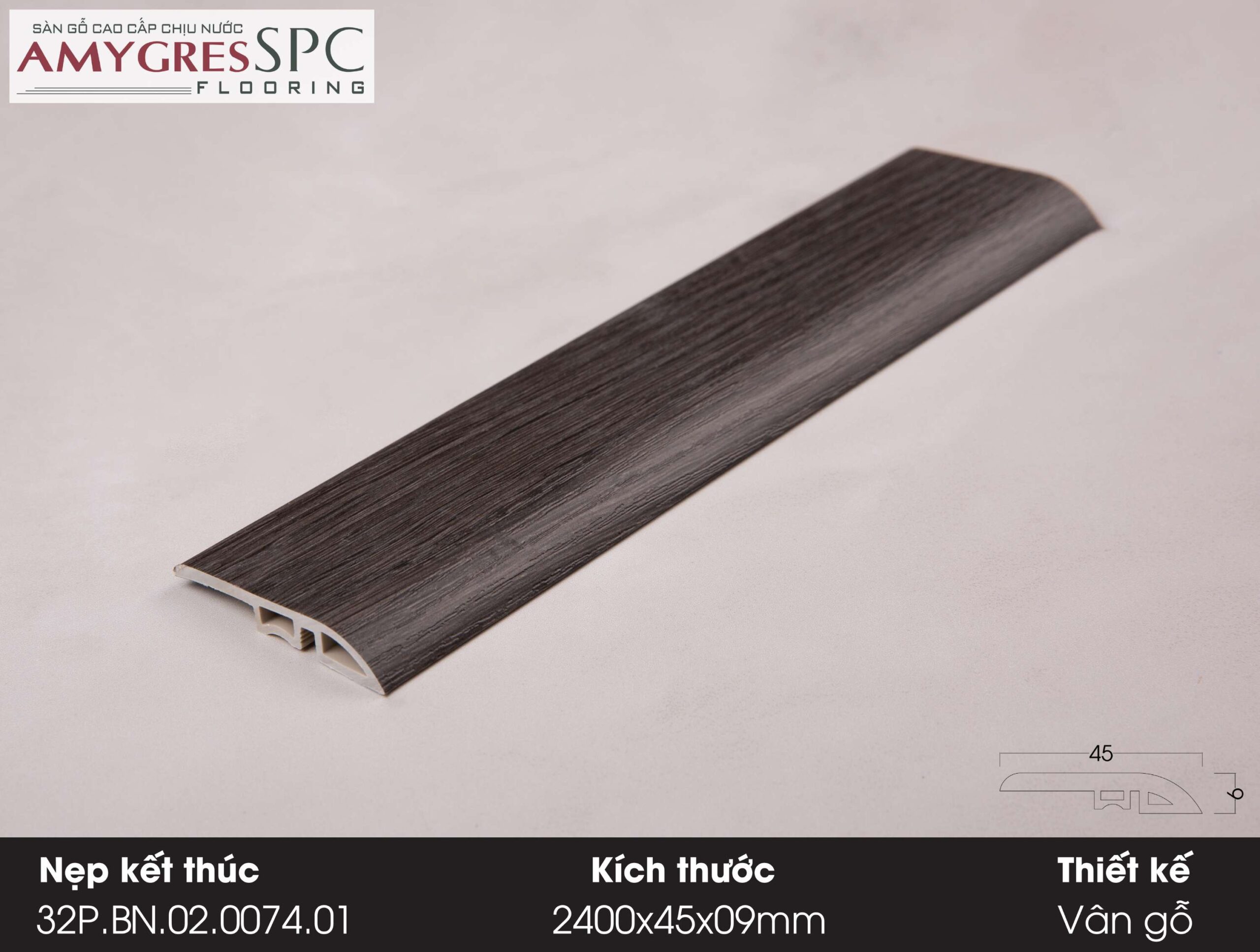 Phụ kiện AMYGRES SPC 1400x45 Nẹp kết thúc 32P.BN.02.0074.01