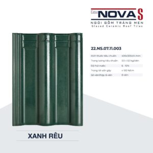 Ngói gốm tráng men 40x30 Casa Nova S - 22.NS.07.11.003