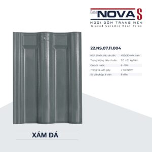 Ngói gốm tráng men 40x30 Casa Nova S - 22.NS.07.11.004