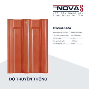 Ngói gốm tráng men 40x30 Casanova S 22.NS.07.11.006