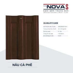 Ngói gốm tráng men 40x30 Casa Nova S - 22.NS.07.11.009
