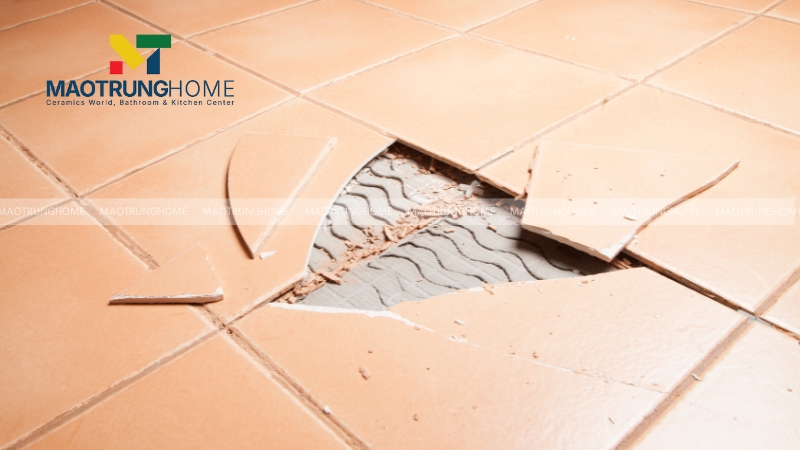 Nứt vỡ gạch và đường ron