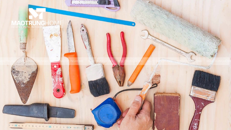 Dụng cụ thi công cần thiết