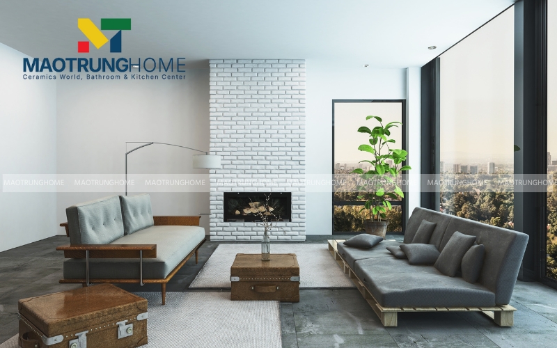 Vẻ đẹp thô mộc đầy cuốn hút từ mẫu gạch giả xi măng cao cấp