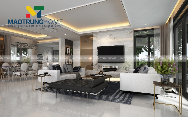 Sự kết hợp hoàn hảo giữa vân đá Marble và tông màu trung tính thanh lịch