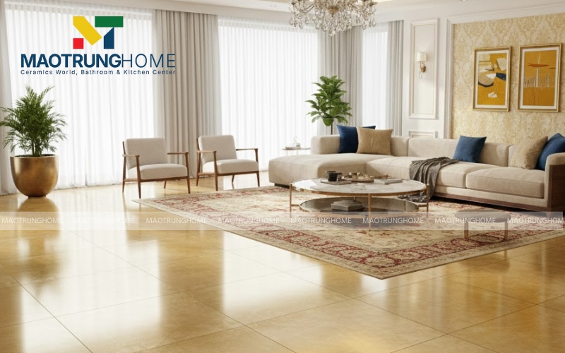 Màu vàng ánh kim là biểu tượng của sự giàu sang